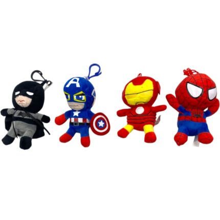 Llaveros de Superheroes de Marvel y Batman Peluche