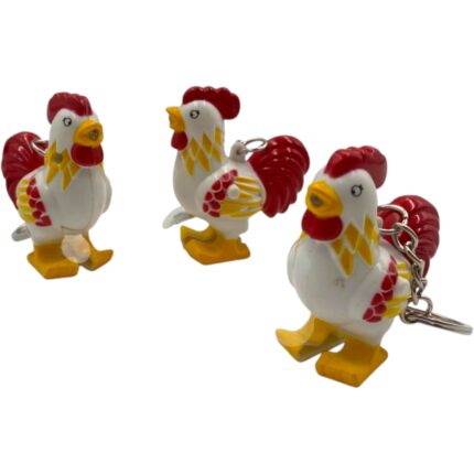 Llavero de Gallo Con Luz Led y Sonido