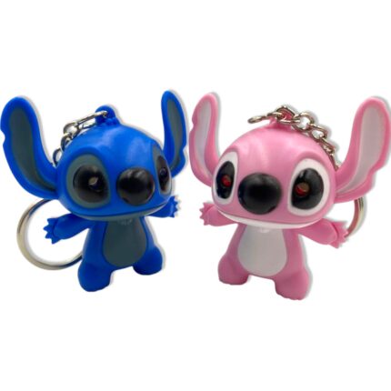 Llavero de Stitch y Angela