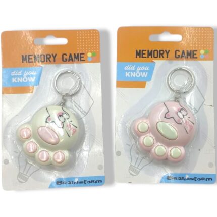 Llavero Con Juego De Memoria: Pata De Gatito