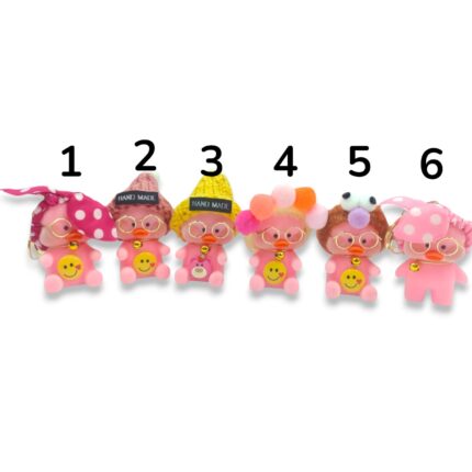 Llavero Patito Lalafanfan Kawaii Color Rosa