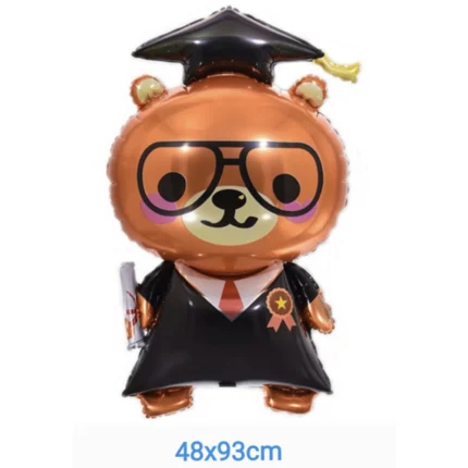 Pack de 50 Globos Egresados Oso Teddy Bear 48x93cm