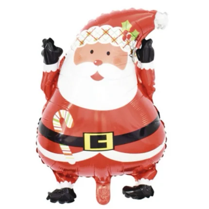 Pack de 50 Globos de Papá Noel Santa Claus Navidad