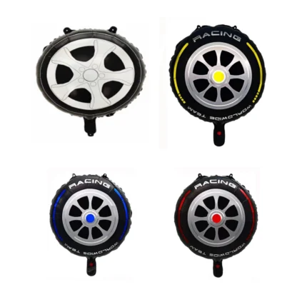 Pack de 50 Globos de Ruedas Para Autos 18"
