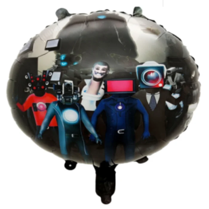 Pack de 50 Globos de Skibidi Toilet 18" - Imagen 1