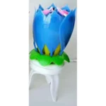 Vela Musical para Cumpleaños con Diseño de Flor de Loto - Imagen 2