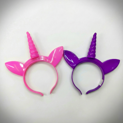 Vinchas Unicornio LED Luminosas Plástico