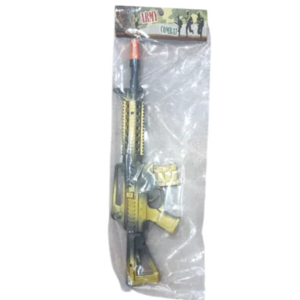 Rifle de Juguete Militar "Army Combat" (Ametralladora con Luz y Sonido)