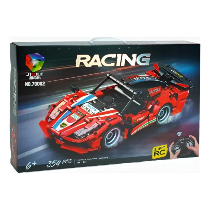 Coche Deportivo Rojo Armable a Control Remoto Jiqile - Imagen 1