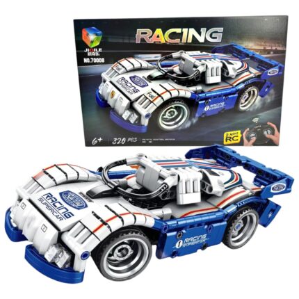 Coche Deportivo Blanco Armable a Control Remoto Jiqile