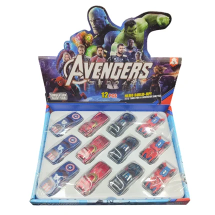 Set de 12 Autos de Metal Avengers Endgame