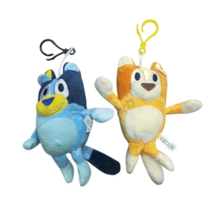 Llaveros de Peluche Bluey y Bingo