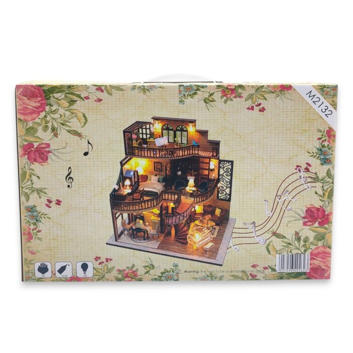 Kit DIY Casa Miniatura M2132 Pabellón de Ensueño con Música y LED