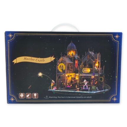 Kit DIY "Huoluo Castle": Castillo Gótico en Miniatura con Luces LED