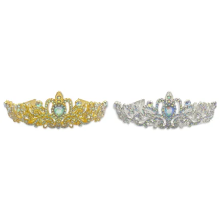 Tiara de Strass con Base Metálica