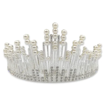 Tiara con Perlas y Cristales
