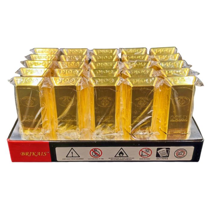 Encendedores Lingote de Oro "GOLD" Recargables - Imagen 1