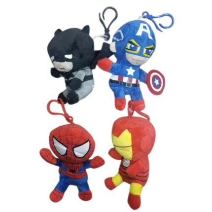 Llaveros de Peluche Superhéroes Marvel & DC