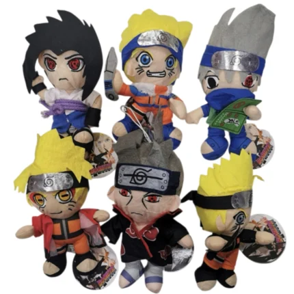 Muñecos de Peluche Naruto Uzumaki, Uchiha Sasuke, Hatake Kakashi