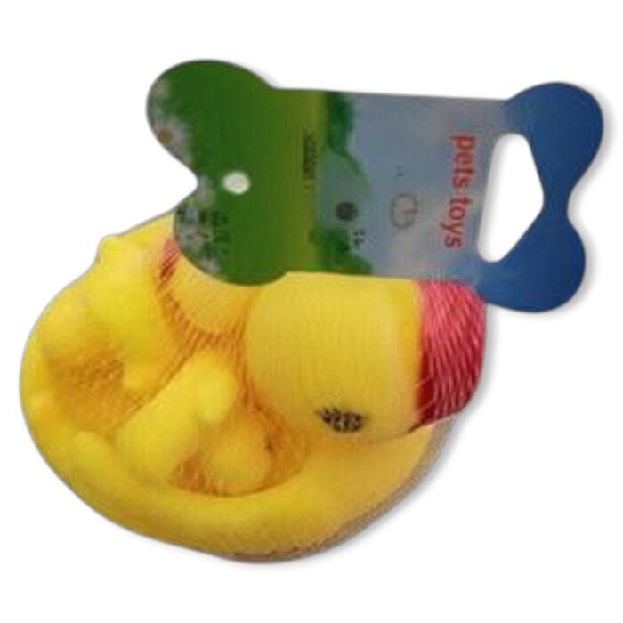 Juguete Pato De Goma Con Sonido Chifle Para Perro Mascota - Imagen 1