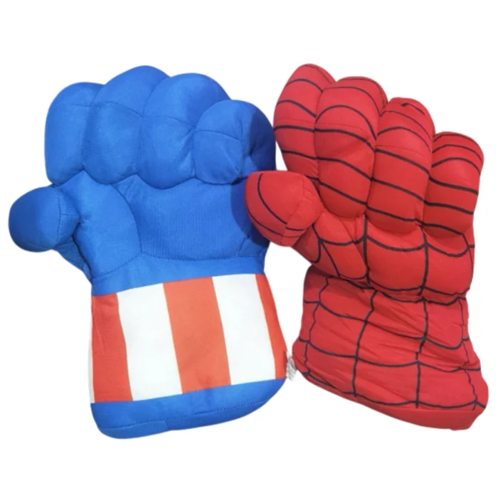 Guantes Puños Gigantes Marvel Avengers (Capitán América y Spider-Man) - Imagen 1