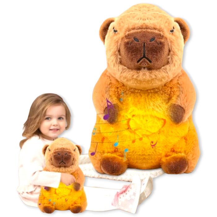Peluche Capibara Musical Y Luminoso Que Respira - Imagen 1