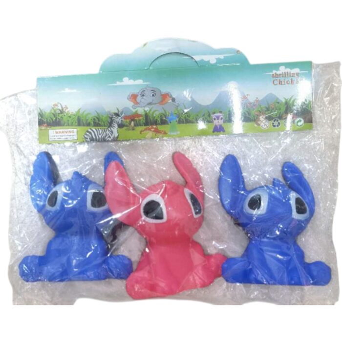 Muñecos De Goma Chillones Personaje Stitch Pack - Imagen 1