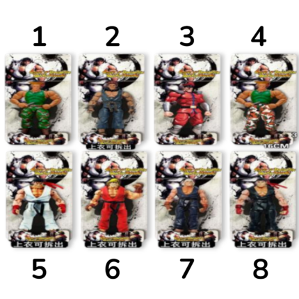 Muñecos Street Fighter: Ryu, Ken, Guile, Sagat y Más
