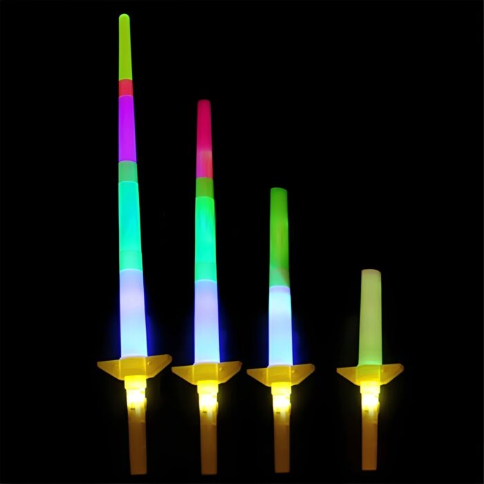 Espadas Luminosas LED Extensibles Multicolor para Fiestas - Imagen 1