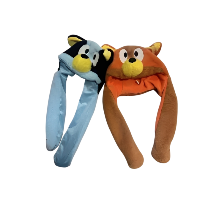 Gorro de Peluche Bluey y Bingo | Orejas Móviles con Luz - Imagen 1