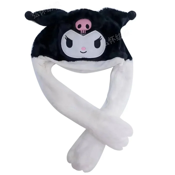 Gorro Kuromi Sanrio Levanta Orejas con Luz LED - Imagen 1
