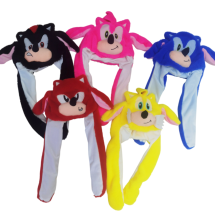 Gorro Peluche Sonic y Amigos Orejas Móviles con Luz LED