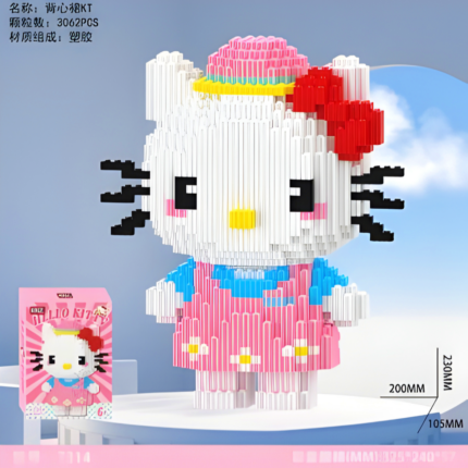 Bloques XINZ Figura Armable Hello Kitty (3062 piezas)