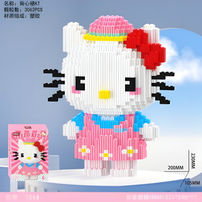 Bloques XINZ Figura Armable Hello Kitty (3062 piezas) - Imagen 1