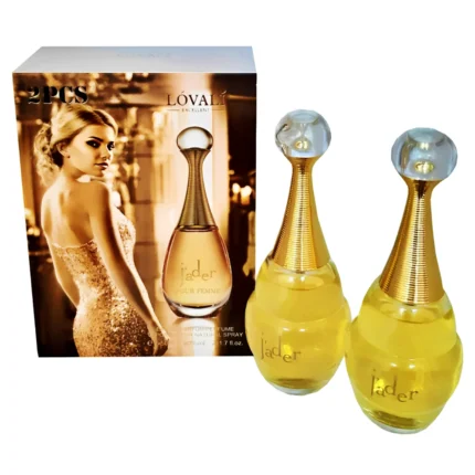 Set 2 Perfumes J'ader Pour Femme Lovali Excellent EDP 50ml