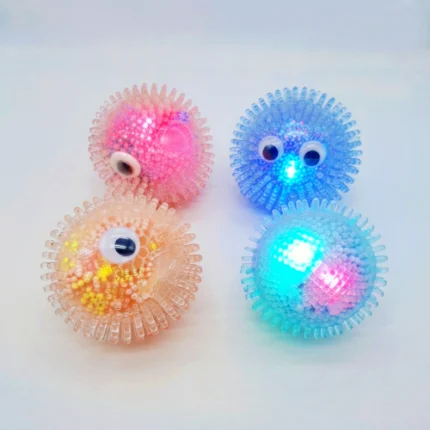 Juguete Squishy Bola Antiestrés Squeezeball Luminosa con Pinchos 70mm