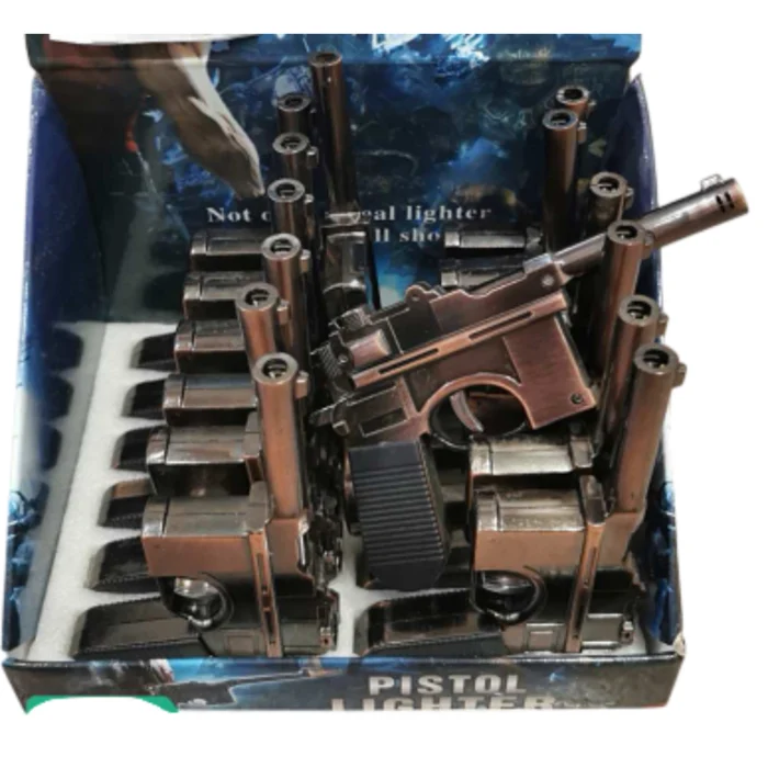 Encendedor Recargable Metálico Réplica Pistola Mauser C96 - Imagen 1