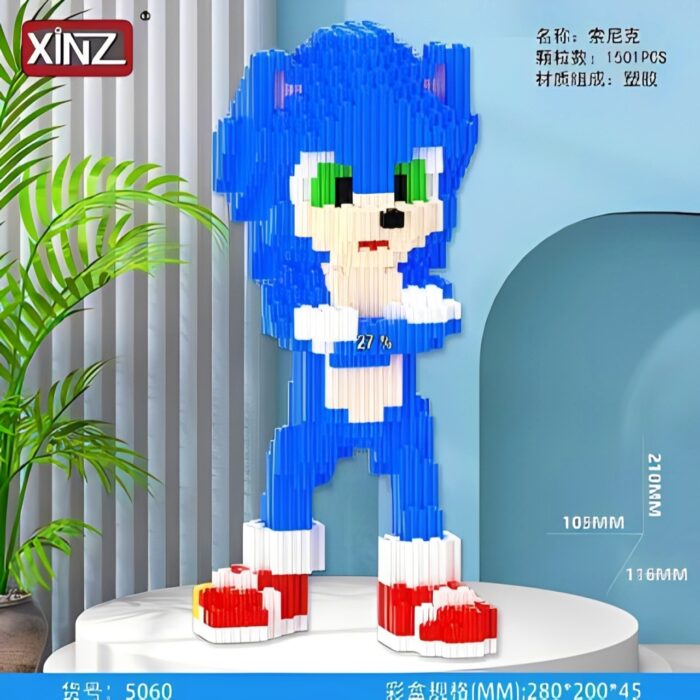 Bloques XINZ Figura Armable Sonic the Hedgehog (1501 piezas) - Imagen 1
