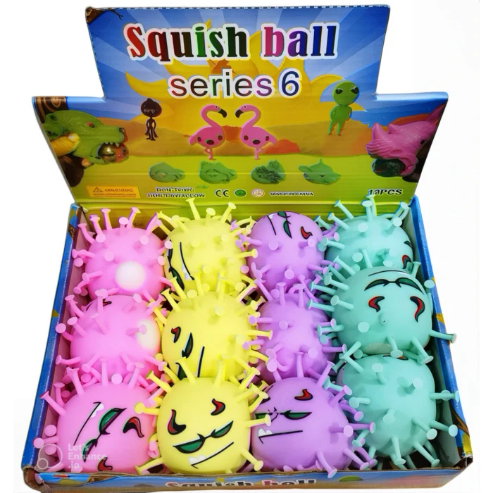 Juguete Squishy Ball Series 6 Bola Antiestrés con Pinchos - Imagen 1