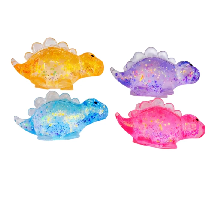 Juguete Squishy Antiestrés Dinosaurio Brillantina - Imagen 1