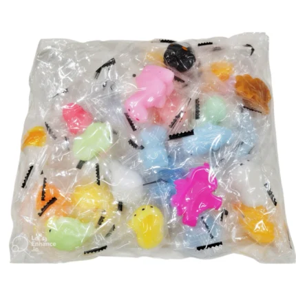 Pack 30 Cantidad Mini Squishy Mochi Animales Kawaii Surtidos