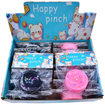 Juguete Squishy Antiestrés "Happy Pinch" Cupcake con Sprinkles