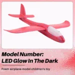 Avión Planeador con Luces LED de Espuma Flexible 48 cm - Imagen 3