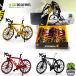 Bicicleta De Carreras Escala 1:8 - Modelo Die-Cast De Metal