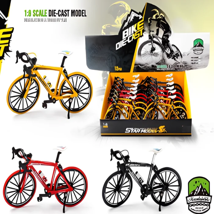 Bicicleta De Carreras Escala 1:8 - Modelo Die-Cast De Metal - Imagen 1