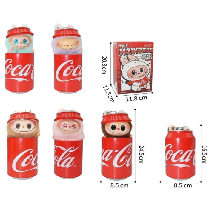 Peluche Labubu The Monsters x Coca-Cola - Figura Coleccionable en Lata - Imagen 1