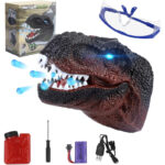 Lanzador de Bolas de Gel Cabeza de Dinosaurio T-Rex con Luces