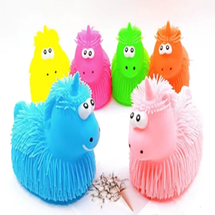 Squishy Unicornio Puffer con Textura - Juguete Antiestrés - Imagen 1