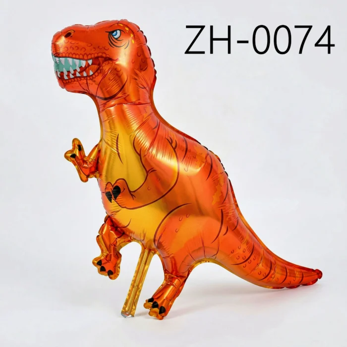 Pack x50 Globos Metalizados Dinosaurio T-Rex - Imagen 1