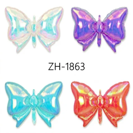 Pack de 25 Globos Mariposa Moño Iridiscente